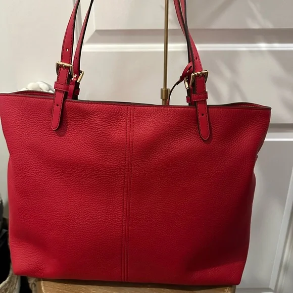 AUTHENTIC Michael Kors “Lenox” Large Pebble Leather Tote, NWOT - Picture 4 of 15